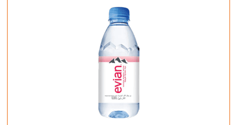 Evian Mineral Bottled Water